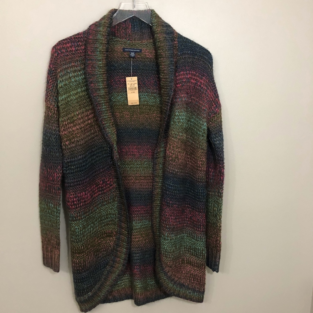 American Eagle Multicolor Cardigan NWT sz XS